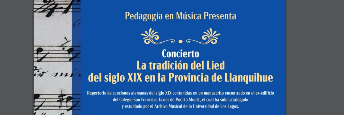 Concierto La tradición del Lied del siglo XIX en la Provincia de Llanquihue