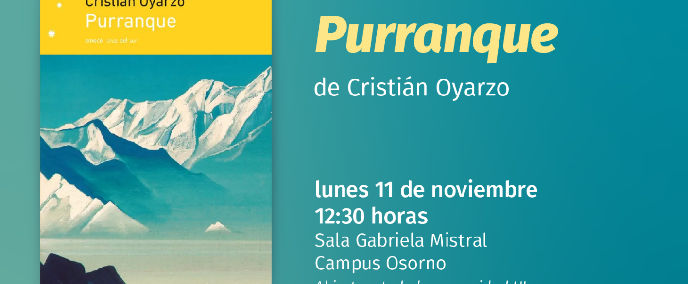 Conversatorio sobre Purranque (2022) con su autor, Cristian Oyarzo