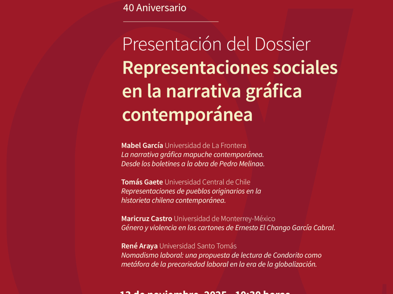 Revista ALPHA celebra cuarenta años de su fundación