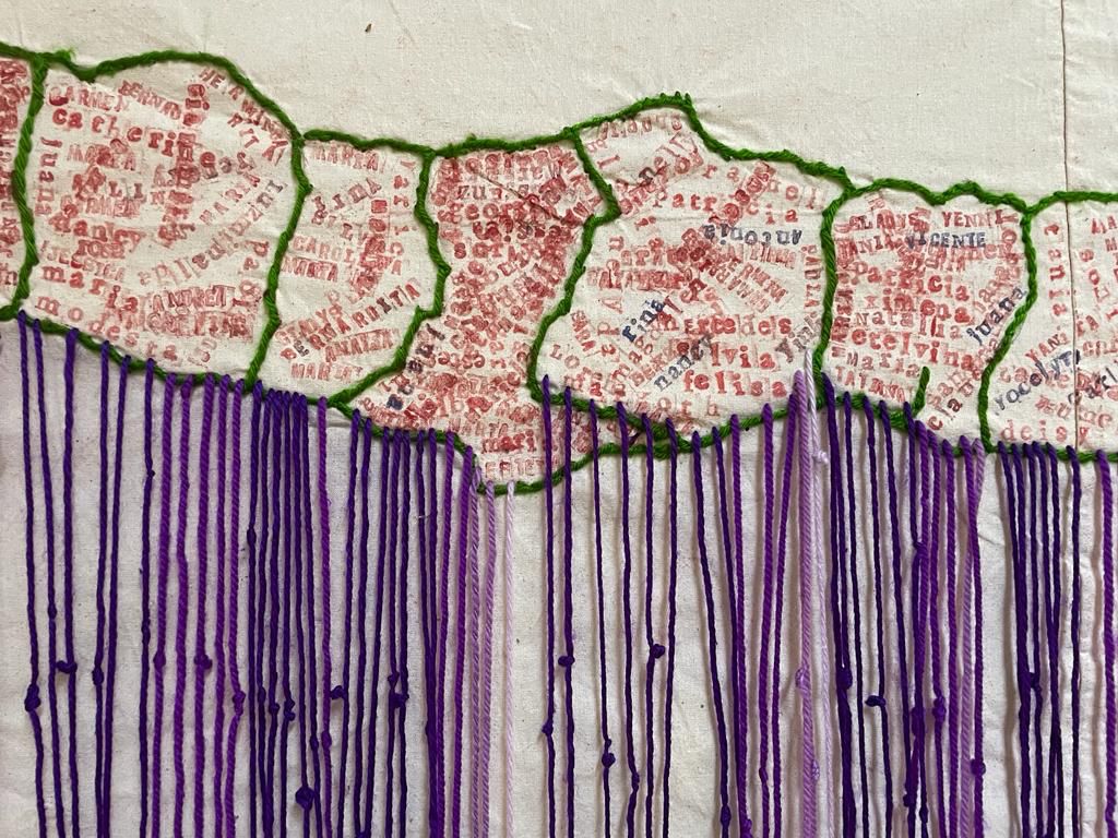 Arte y Memoria: Estudiantes chilenos denuncian la violencia de género a través de una “cartografía textil” que fue vandalizada