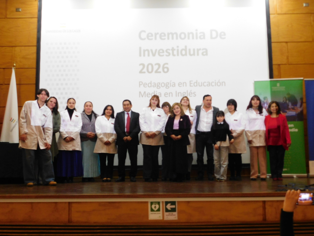 Estudiantes de Pedagogía en Inglés de la ULagos inician sus prácticas con emotiva ceremonia de investidura